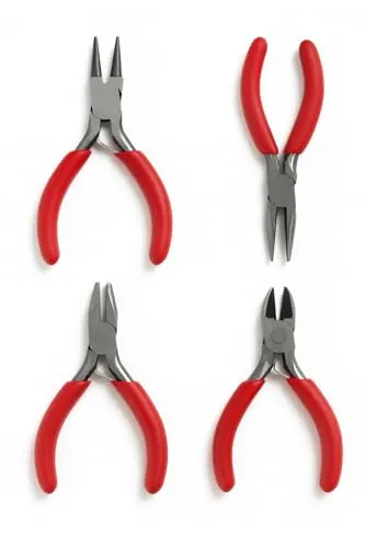 Mini Zangen Set 4tlg. Flachzange Spitzzange Rundzange Seitenschneider