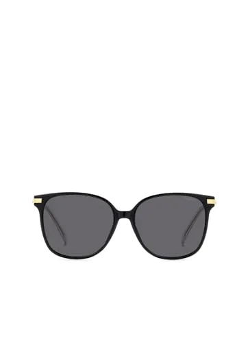 POLAROID Unisex PLD 4170/G/S/X Sonnenbrille, Goldfarben/Grau, 56 - Sonnenbrillen für Damen mit stylischem quadratischen Design und polarisierten Gläsern für optimalen UV-Schutz und klaren Sicht.