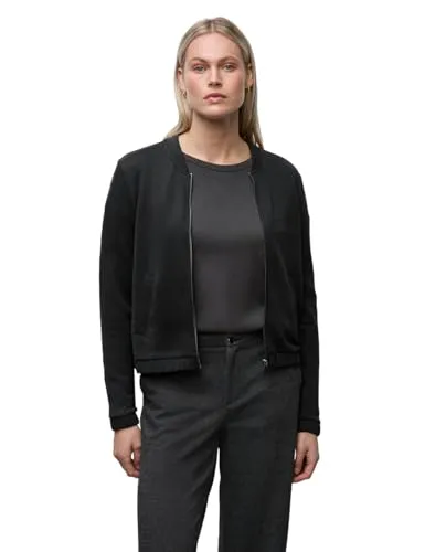 Street One Damen 3227314 Silk-Look Jacke, Schwarz, 42 in schwarz von Street One