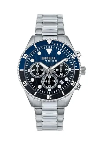 Beil Men's Watch Overhand Mono-Color Blue Dial - Armbanduhren für Herren mit präziser Quarzbewegung, stilvollem blauen Zifferblatt und elegantem Silberstahlarmband für jeden Anlass.