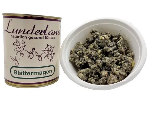 Lunderland Blättermagen 800g Dose 100% Blättermagen vom Rind / Hundefutter barf