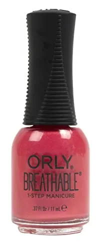 ORLY Breathable ALL DAHLIA'D UP 11 ml – Pflege & Nagellack in Einem, 100% vegan, 13-free, Halal, atmungsaktiv & stärkend mit Arganöl, Vitamin B5 & C, kein Base/Top Coat nötig