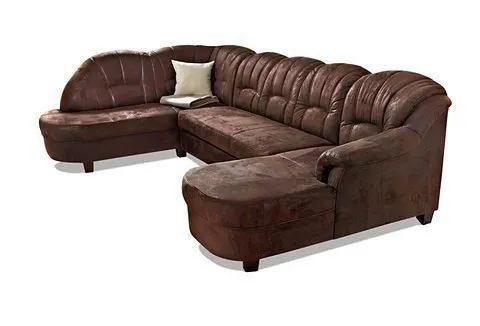 Home affaire Wohnlandschaft Budapest, viel Platz, Breite 288cm, zeitlos und elegant, U-Form, wahlweise mit Bettfunktion