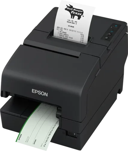 Epson TM H6000VI-102 Belegdrucker - Hochleistungs Belegdrucker mit Thermozeile und Punktmatrix. Ideal für den professionellen Einsatz, schnelle Druckgeschwindigkeit von bis zu 500 mm/Sek. und vielseitige Anschlussmöglichkeiten.