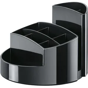 Han Schreibtisch-Organizer 17460-13, Rondo, Kunststoff, 9 Fächer, schwarz