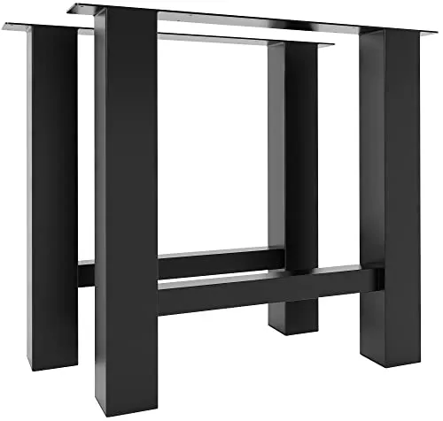 CLP Tischbeine Harry I Pulverbeschichteter Tischfuß Schwarz von CLP