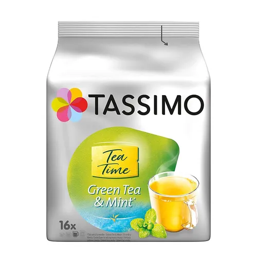 Produktbild Tassimo Green Tea & Mint 16 Portionen (14,98 EUR/100 g)