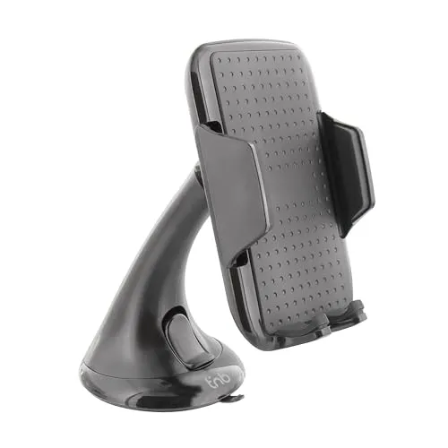 T'nB CARHOLDBK2 Universeller Handyhalterung mit Saugnapf schwarz