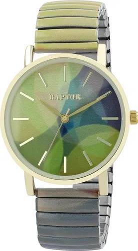 Raptor Quarzuhr Colorful Edition - Armbanduhren mit hochwertigem Quarzwerk und spritzwassergeschütztem Design, ideal für stilvolle Auftritte.