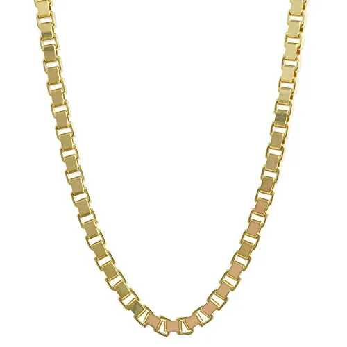 hoplo holzenplotz Edle Venezianerkette Halskette 585-14 Karat Gold Juwelier Qualität, Länge:50 cm, Kettenbreite:1.8 mm