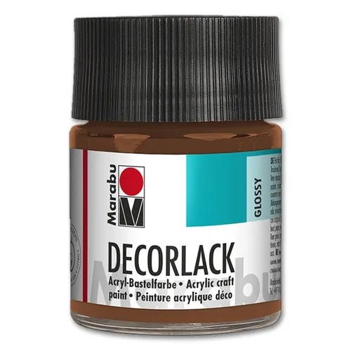 Decorlack Acryl glossy - Nr. 040 mittelbraun Marabu 113005040 87€/L