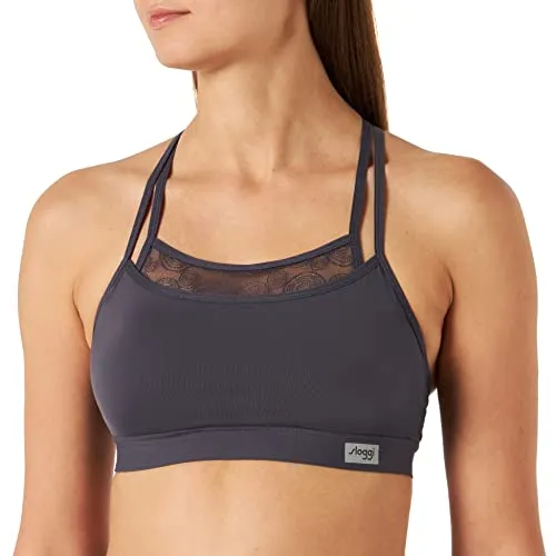 Sloggi Damen Sport-BH Women Move Flex P, Grau (Mauve Grey 6691), Gr. 75E