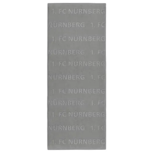 1. FC Nürnberg Badetuch hoch/tief gewebt 70x180 in grau von 1. FC Nürnberg