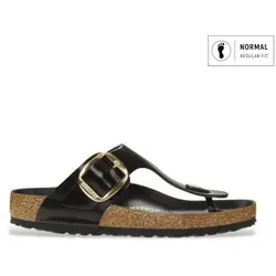 BIRKENSTOCK Zehentrenner Gizeh BB LENA HS Black HEX in Schwarz, Größe 39 - Sandalen mit anatomisch geformtem Fußbett für optimalen Tragekomfort, ideal für den Sommer und perfekt für jeden Anlass.