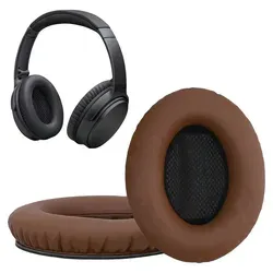 kwmobile 2x Ohr Polster für Bose Quietcomfort 35 35II 25 15 / QC35 QC35II QC25 QC15 Ohrpolster - Ersatz Ohrpolster - Kopfhörer Ersatzteile - Kopf... - Dunkelbraun