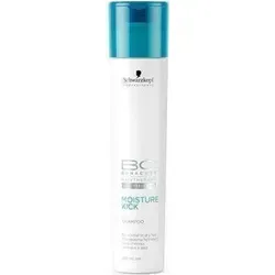 Schwarzkopf BC Bonacure Moisture Kick Shampoo 250 ml - Feuchtigkeitsspendendes Shampoo für alle Haartypen, ideal für trockenes und lockiges Haar, mit 250 ml Inhalt für langanhaltende Pflege.