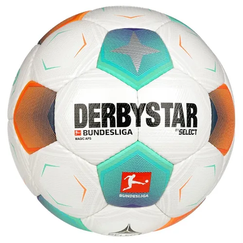 Derbystar Bundesliga Magic APS v23 - Offizieller Spielball - Freizeitbälle für Fußball, handgenäht mit FIFA QUALITY PRO, bietet hervorragenden Ballkontakt und optimales Sprungverhalten für ein erstklassiges Spielerlebnis.