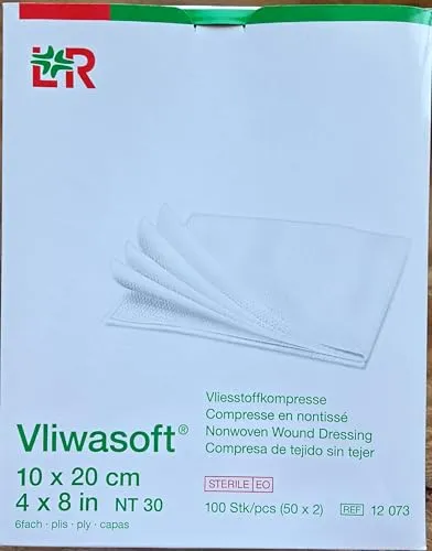 Vliwasoft Vlieskompressen 10x20 cm Steril 6l
