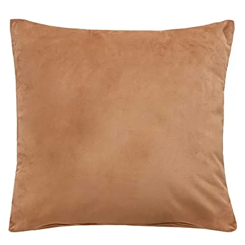 Gardinenbox Sofakissen mit Füllung »Milano« HxB 45x45 cm Sand Dekokissen mit Komfort-Samt-Bezug und Reißverschluß mit Füllkissen Extra Weich Couchkissen, 203572