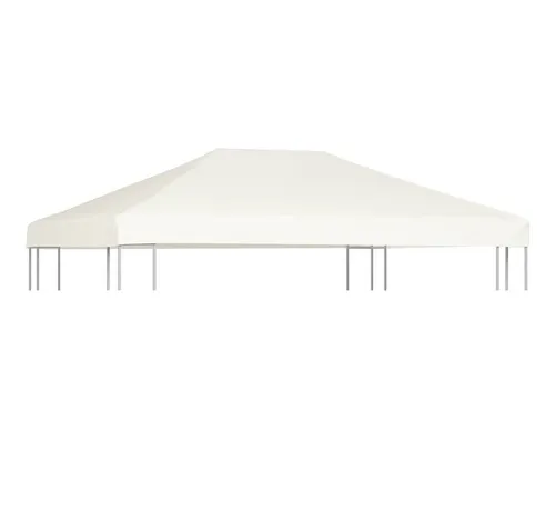 furnicato Pavillon Pavillondach 310 g/m² 4x3 m Cremeweiß