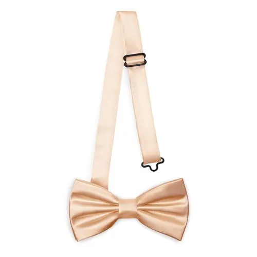 Ladeheid Elegante Herren Fliege - Hochwertig, Glänzend, Verstellbar, Perfekt für Hochzeit, Party, Büro. Ideal für Männer, Frauen, Teenager BMS (12cm x 6cm, Kupfer)