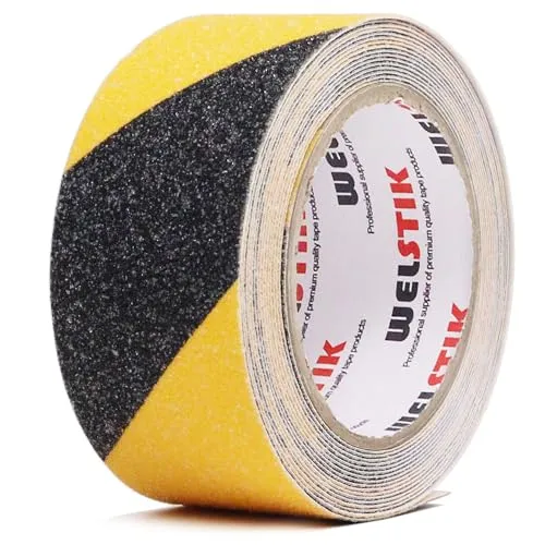 WELSTIK Rutschfestes Klebeband, hohe Traktion, starke Griffigkeit, beste Reibungssicherheitsklebeband, rutschfeste Laufflächen,5cm x 5m