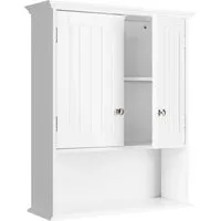 Badezimmerschrank Wandschrank, Weiß von Costway