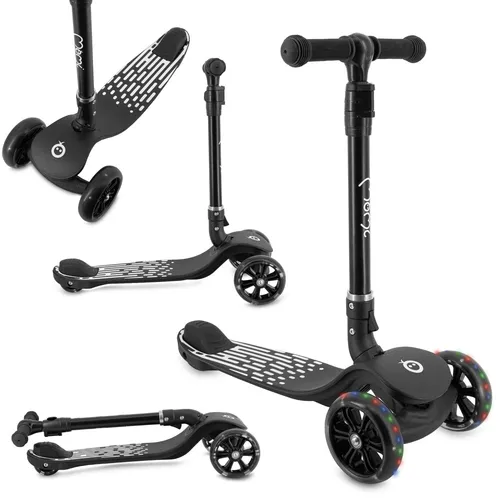 Produktbild MoMi SAN 2-in-1 3-Rad-Kinderroller – höhenverstellbar, klappbar, mit LED-Rädern