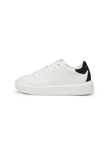 MARC O'POLO Damen Sneaker aus edlem Rindleder, Gr. 39 - Der elegante Sneaker Model Kaira aus hochwertigem Rindleder vereint Stil und Komfort. Ideal für den Alltag, mit rutschhemmender Laufsohle und angenehmem Frottee-Futter.