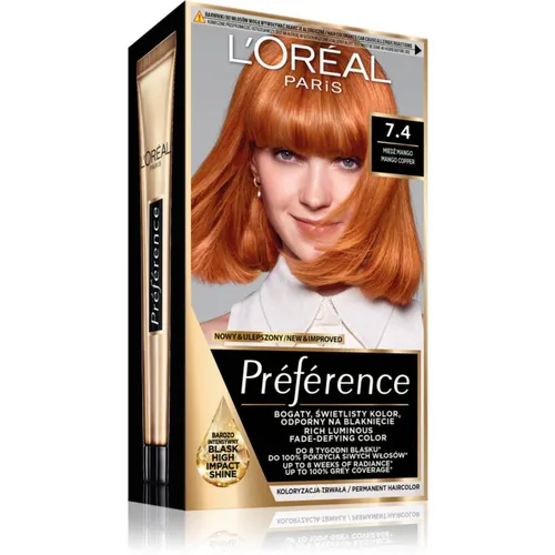 Produktbild L’Oréal Paris Préférence Haarfarbe 7.4 Mango Copper