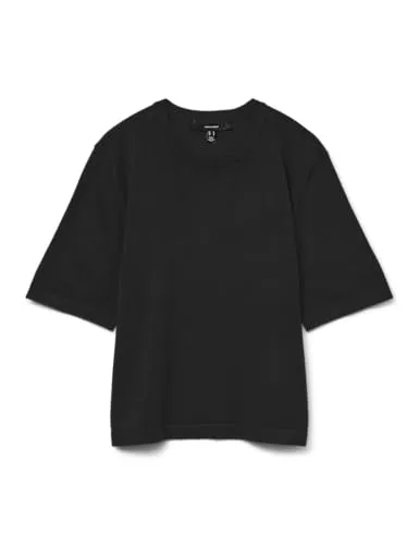 VERO MODA VMSILJE 2/4 O-NCK Oversize Pull GA NOOS - Pullover für Damen, lässiger Oversize-Schnitt aus pflegeleichtem Materialmix mit hohem Viskoseanteil für optimalen Tragekomfort und stylische gerippte Ärmelbündchen.