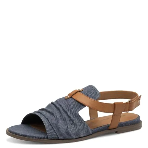 Tamaris Sandale 1-28146-44 TOUCH-IT blau 37 EU - Wanderschuhe mit innovativer TOUCH-IT Technologie für optimalen Komfort, rutschfester ANTIslide Sohle und eleganter blauem Design.