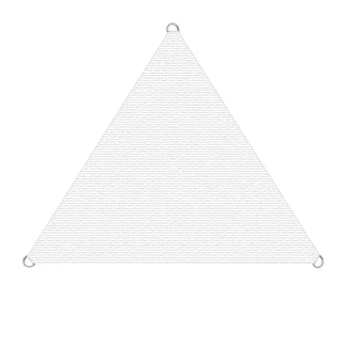 ESTEXO Sonnensegel Sonnenschutzsegel Sonnendach Sonnenschutz UV-Schutz Sichtschutz HDPE Weiß 4x4x4m (Dreieck)