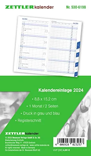 Kalender-Ersatzeinlage 2024