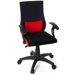 hjh OFFICE 670460 KIDDY PRO AL Kinder- und Jugenddrehstuhl - Bürostuhl für Kinder ab 4 Jahren, mit weichem Stoff, abnehmbaren Lendenkissen und trendigen Armlehnen. Ideal für ergonomisches Sitzen am Schreibtisch.