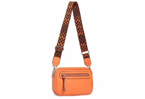 OBC Damen Umhängetasche - Stilvolle Gürteltasche in Orange - Gürteltasche in Lederoptik, praktisch und modern mit verstellbaren Trageriemen. Ideal für jeden Anlass, ob casual oder elegant – Ihr perfekter Begleiter!