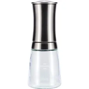 KYOCERA Salz- und Pfeffermühle CM-30SS, manuell - Küchenhelfer mit hochwertigem Keramikmahlwerk, ideal für frische Gewürze. Die elegante silberfarbene Mühle ermöglicht eine individuelle Mahlgrad-Einstellung und liegt angenehm in der Hand.