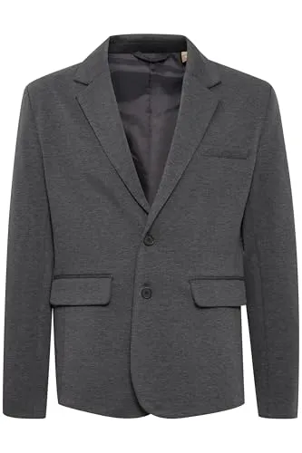Blend Sakko Blazer grau 52 - Modischer Herrenblazer in Grau, aus elastischem und pflegeleichtem Material, ideal für Business-Anlässe und elegante Abende.