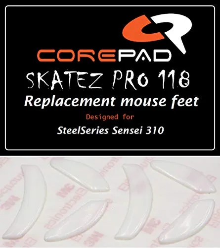 Corepad Skatez PRO 118 Ersatz Mausfüße Replacement Mouse Feet SteelSeries Sensei 310