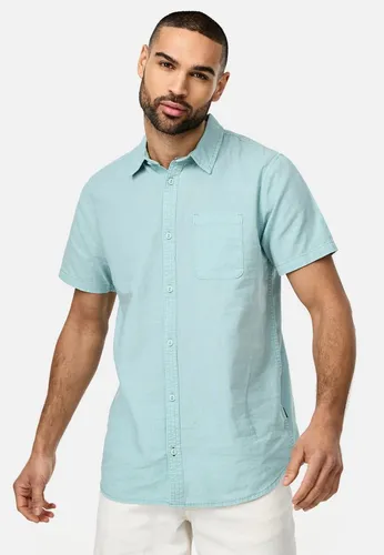 Indicode Kurzarmhemd INGunther weiß XXL - Herren-Freizeithemden, atmungsaktives Material aus 70% Baumwolle und 30% Leinen, ideal für warme Tage und lässige Anlässe.