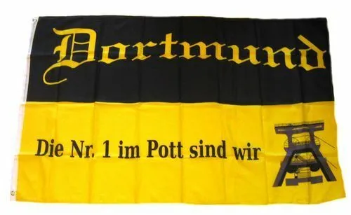 Flagge / Fahne Fußball Dortmund Hissflagge 90 x 150 cm