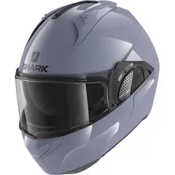 Shark Evo-GT Blank Klapphelm, grau, S (55/56) - Motorradhelm mit innovativem Easy Fit-System für optimalen Komfort, besonders für Brillenträger. Inklusive Pinlock-Vorbereitung und abnehmbarem Kinnschutz.