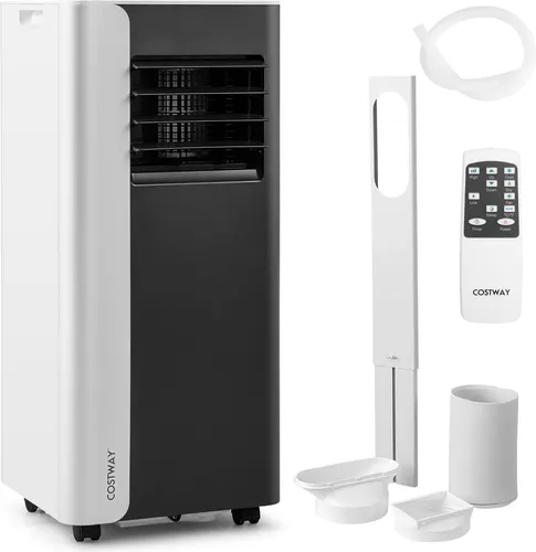 COSTWAY 7000BTU Mobile Klimaanlage – 3-in-1 Kühlgerät mit Fernbedienung