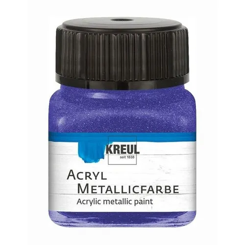 Kreul Acryl Metallicfarbe violett 20ml Glas 100 ml / 8,59