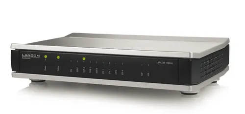 LANCOM 1784VA VPN-Router - Router mit integriertem ISDN-Gateway für All-IP-Umstellung, bietet professionelle Telefoniefunktionen und Highspeed-Internet durch VDSL2/ADSL2+-Modem.