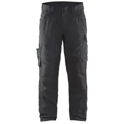 Blakläder Arbeitshose Service Stretch, Herren, Bundhose, grau-schwarz, Größe 52 - Wanderhosen mit Cordura Stretch für maximale Bewegungsfreiheit und Komfort, ideal für handwerkliche Tätigkeiten und Outdoor-Aktivitäten.