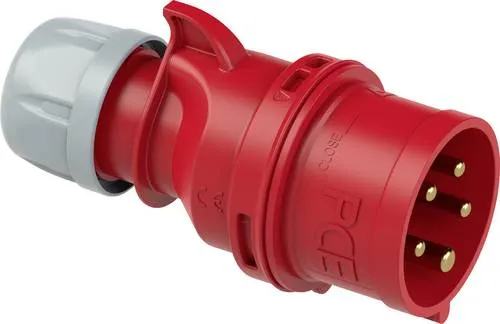 PCE 015-6 CEE Stecker 16A 5polig 400V - Hochwertiger 5-poliger CEE Stecker für sichere Stromverbindungen, kunststoffgekapselt und ideal für den professionellen Einsatz.