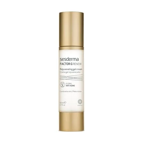 Sesderma Factor G Rejuvenating Cream Gel, 1 Einheit - Reinigungsmilch & Cremes für das Gesicht, revitalisierende Formel für strahlende Haut und optimalen Feuchtigkeitsschutz