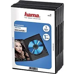 Produktbild Hama DVD-Hüllen Polypropylen Schwarz 5 Stück