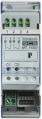 Legrand MyHome F430/2 Aktor, 2S F. - Raumtemperaturregler - Heizungsaktor für unabhängiges Schalten von 2 Stellantrieben, ideal zur effizienten Temperaturregelung in Wohnräumen.